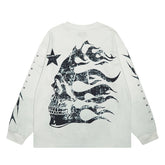 Hellstar Long Sleeve Shirts Hip-hop loose oversize